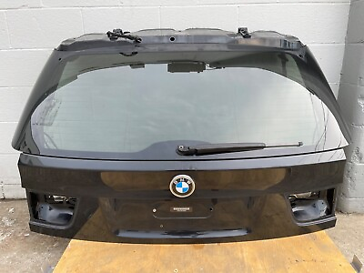 #ad 2007 2013 BMW X5 E70 REAR TRUNK LID LIFTGATE TAILGATE W GLASS BLACK OEM* $479.99