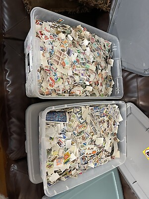 #ad 10 oz lot of worldwide and stamps off paper $25.75