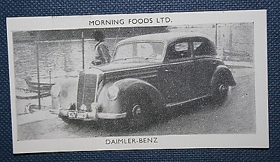 #ad DAIMLER BENZ Saloon Car Vintage 1950#x27;s Card DD02 GBP 3.99