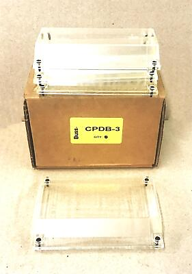 #ad Bussmann Distribution Block Cover Series 163 CPDB 3 Lot of 4 NOS $34.95