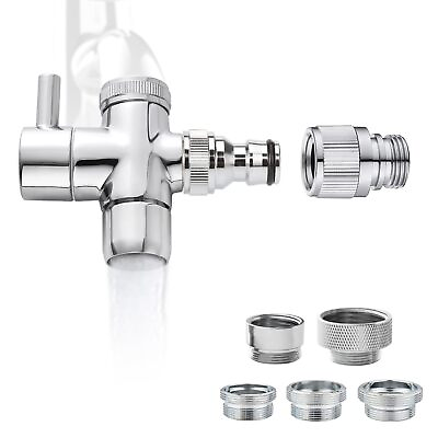 #ad Faucet Aerator to Garden Hose Diverter 5 adapters Quick Connector $32.77