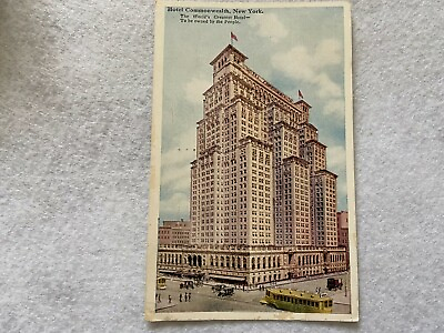 #ad Hotel Commonwealth New York Vintage Postcard $5.99