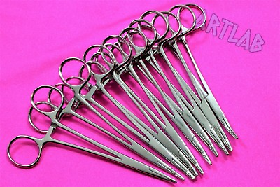 #ad 10 PC MOSQUITO HEMOSTAT FORCEPS 5.5quot; CURVED STAINLESS STEEL SURGICAL MEDICAL $11.03