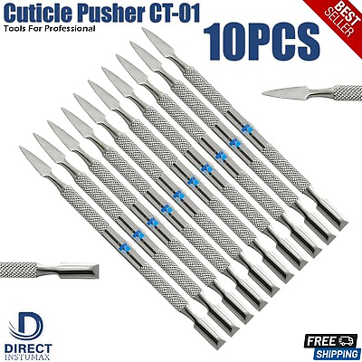 #ad 10PCS Nail Pusher Removal Cuticle Gouges amp; Manicure Pedicure Nails Care CT 01 $27.05