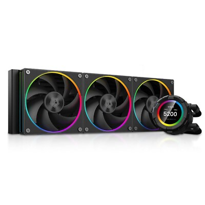 #ad ID COOLING SL360 CPU Liquid Cooler with Display Customizable 2.1quot; $150.00