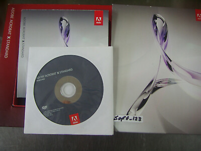 #ad Adobe Acrobat X 10 Standard Full Version for Windows Licensed for 2 PCs $249.95