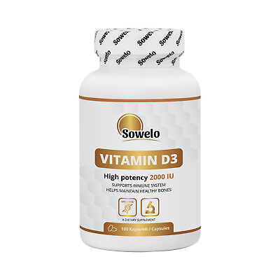 #ad SOWELO Vitamin D3 2000 IU Softgels With High Potency $16.99