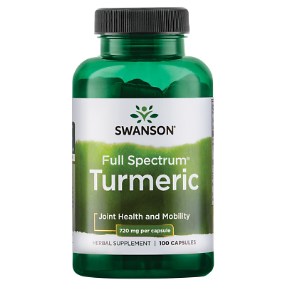 #ad Swanson Turmeric Root Capsules 720 mg 100 Count $8.52