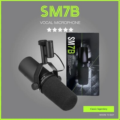 #ad New SM7B Vocal Broadcast Microphone Cardioid Dynamic FAST FREE SHIPPING $169.00
