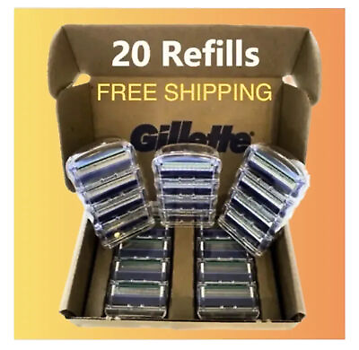 #ad ALMOST GONE FREE SHIP Gillette5 Razor Blade Refills 20 Ct Fits Fusion Handle $44.94