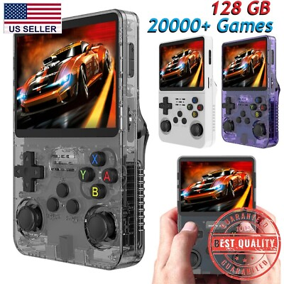 #ad #ad R36S Handheld Video Game Console Linux System 3.5 Inch IPS Screen 128GB w case $81.99