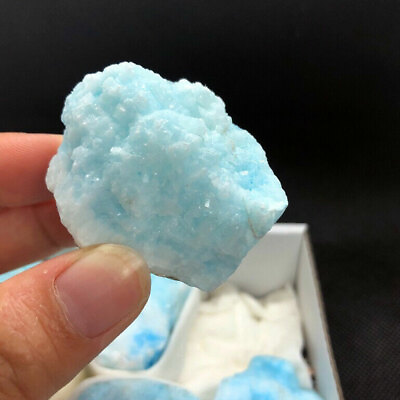 #ad 1*Natural Raw Blue Aragonite Stone Quartz Crystal Mineral Reiki Healing Specimen $4.64