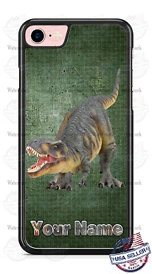 #ad T Rex Dinosaur with Customize Name Phone Case For iPhone 12 Samsung Google $17.95