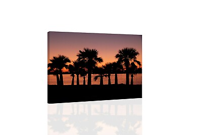 #ad Tropical Sunset CANVAS OR PRINT WALL ART $12.00