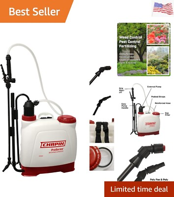 #ad Chapin 4 Gallon Euro Style Backpack Sprayer with Poly Fan Cone Nozzles Cush... $97.99