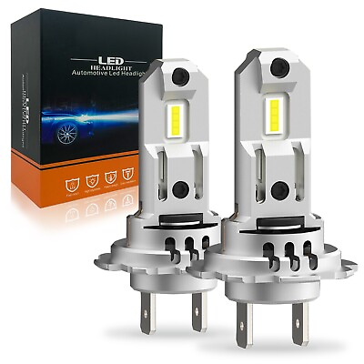 #ad 2x H7 LED Headlight Bulb Kit High Low Beam 100W 12000LM Super Bright 6500K White $25.82