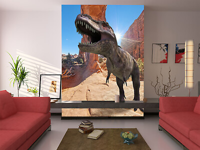 #ad 3D Dinosaur Stone A618 Animal Wallpaper Mural Self adhesive Removable Zoe AU $379.99