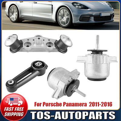 #ad NEW 4PCS Engine Motor Mount Kit For Porsche Panamera 3.0L 3.6L 2011 2016 $116.01