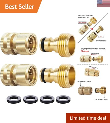 #ad Quick Connect Garden Hose Fittings Easy to Install amp; Disconnect 2 Sets $35.99