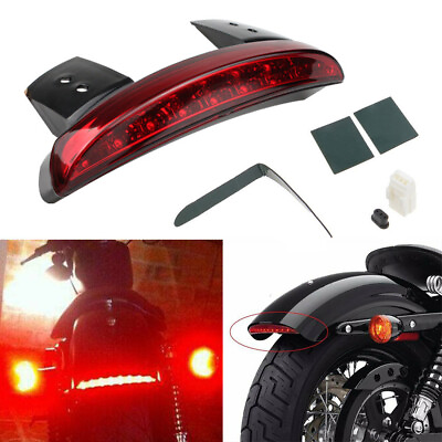 #ad #ad LED Brake Tail Lights Fender Edge For Harley Davidson Iron 883 Sportster XL883N $15.79