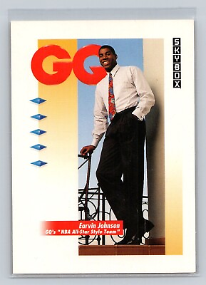 #ad 1991 SkyBox GQ #323 Magic Johnson Los Angeles Lakers NM MT $1.99