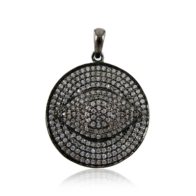 #ad Natural Pave Diamond 925 Sterling Silver Jewelry Designer Handmade Pendant $272.72