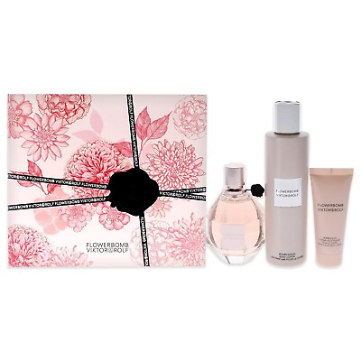 #ad Flowerbomb by Viktor and Rolf for Women 3 Pc Gift Set $165.00