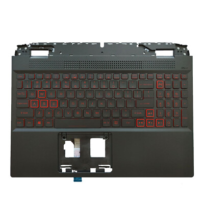 #ad New For Acer Nitro 5 AN515 58 Palmrest w Backlit Keyboard Red Keys 6B.QFJN2.001 $87.88