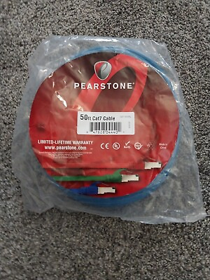 #ad Pearstone Cat 7 Cable 50#x27; New $18.99