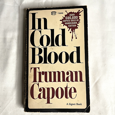 #ad In Cold Blood Paperback Truman Capote Vintage Crime Drama Signet 1965 $14.99