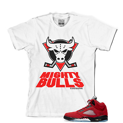 #ad Tee to match Air Jordan Retro 5 Raging Bulls. Mighty Bulls Tee $25.60