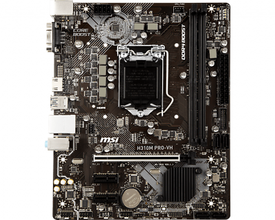 #ad MSI H310M PRO VH Motherboard Intel H310 LGA 1151 mATX DDR4 Core VGA USB 3.1 HDMI $96.66