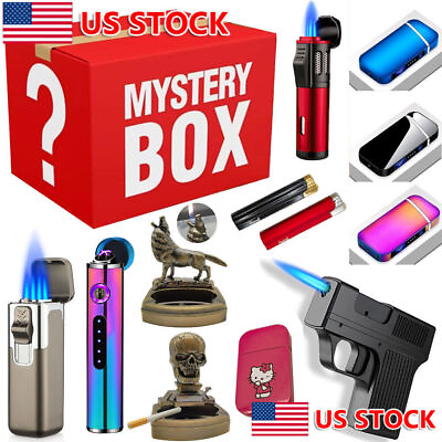 #ad Lighter Blind Box Refillable Butane Torch Lighter Rechargeable Electric Lighter $11.99