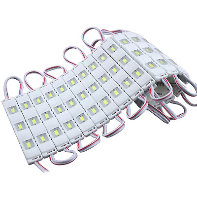 #ad 10 1000ft 5730 SMD 3 LED Module Injection Light Store Front Window Sign Lamp 12V $77.57