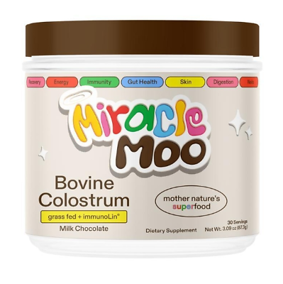 #ad Miracle Moo Colostrum Powder Chocolate Grass fed Colostrum with ImmunoLin $35.49