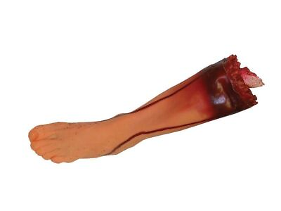 #ad Severed Cutoff Left Leg Halloween Haunted House Bone Body Parts Feet Blood Foot $39.99
