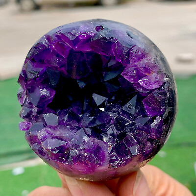 #ad 200G Natural Amethyst geode quartz cluster crystal specimen Healing $179.00