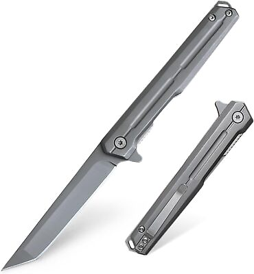 #ad Folding Knives with Clip Pocket Knife Slim Knife with Aluminum Handle $13.95