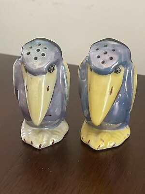 #ad Vintage Toucan Salt and Pepper Shakers Made In Japan Ceramic Birds $11.99