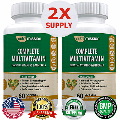 #ad Multi Vitamin Complete Daily Vitamins amp; Minerals Supplement Men amp; Women 2 Pack $38.30