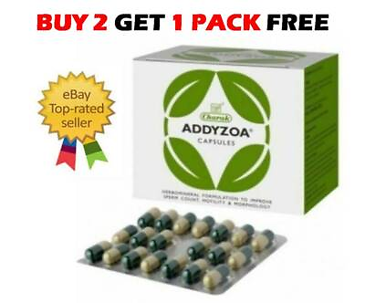 #ad CHARAK ADDYZOA INCREASES CELLS COUNT 20 CAPSULES BUY 2 GET 1 FREE $9.99