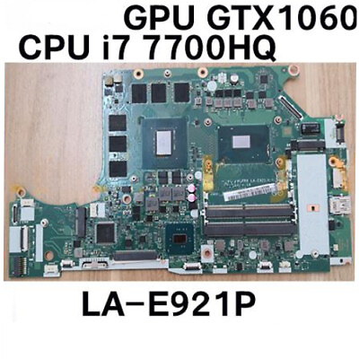 #ad For Acer Predator 300 G3 571 Motherboard i7 7700HQ GPU GTX1060 6G LA E921P $360.20