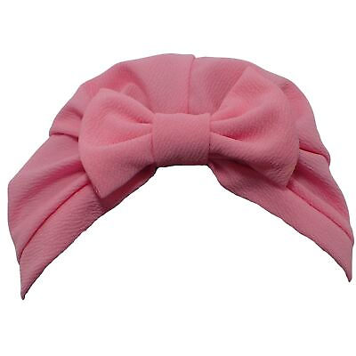 #ad Girls Textured Bow Turbans Hair Turbans Head Scarf Chemo Headwear GBP 7.08
