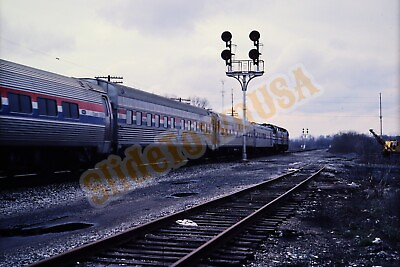 #ad Vtg 1983 Train Slide 335 AMTK Amtrak Engine X4M174 $7.50