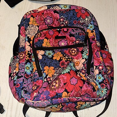 #ad Vera Bradley Campus Backpack in Fiesta Floral Multicolor $30.00