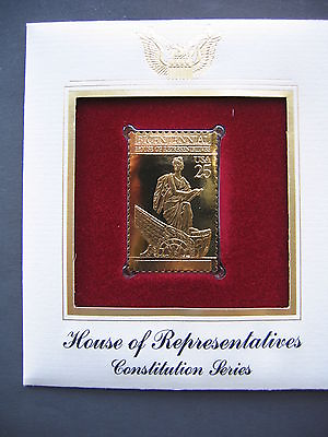 #ad HOUSE OF REPRESENTATIVES Constitution Series FDC GOLDEN Cover replica 1989 STAMP $9.99
