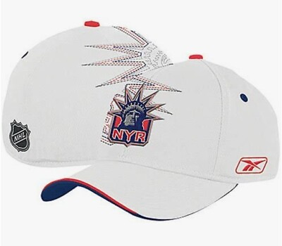 #ad NHL New York Rangers Reebok Adult Structured Cap FlexFit One Size Fits All Hat $23.99