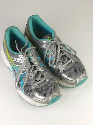 #ad Asics Gel Contend 4 Womens Running Shoes Gray Aqua Sz 10 T765Q $17.20