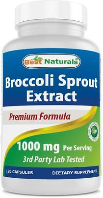 #ad #ad Broccoli Sprouts Extract 1000mg 120Caps Brassica Oleracea Glucosinulates Sulphor $18.07