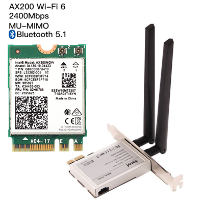 #ad #ad Desktop PCI E x1 WiFi Adapter for Intel AX210 WiFi 6E AX200 wifi 6 M.2 wifi Card $11.89